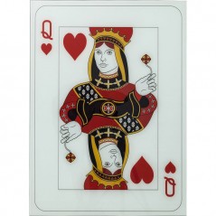 Picture Glass Queen Of Hearts 90x66cm